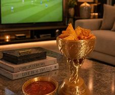 FIFA-inspired trophy-style snack bowl set
