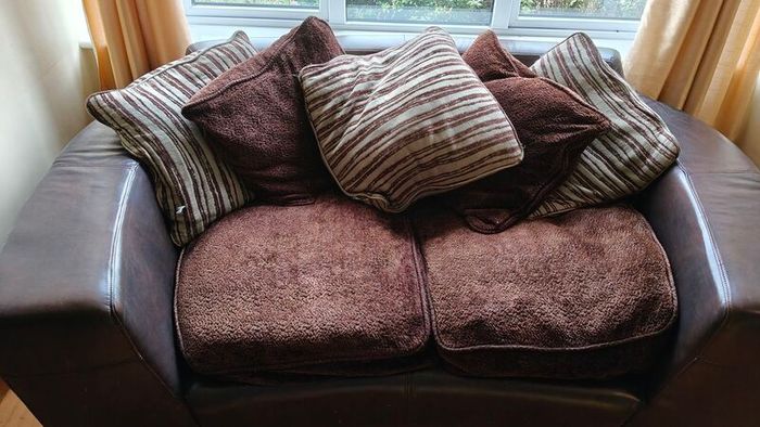 Large Sofa and Smaller Sofa pair