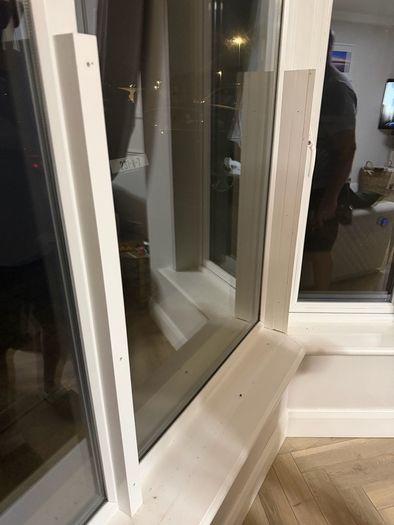 White Shutter Blinds for Bay Window