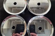 4 x Blank 75mm centre caps - FREE POST