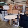 West Elm marble top table seats 4 Image 4