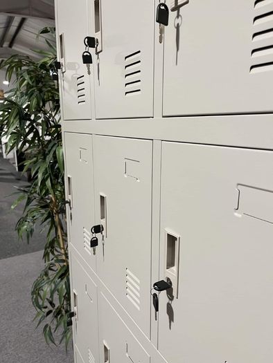 12-Compartment Locker - Grey (NEW) - Protected