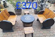 Barrel garden furniture