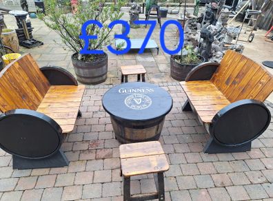 Barrel garden furniture