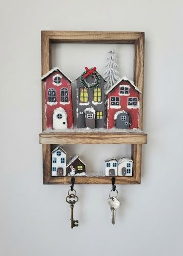 Wooden key holder
