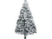 Artificial Christmas Tree with Flocked Snow Green 180 cm PVC