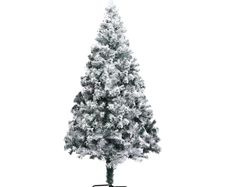 Artificial Christmas Tree with Flocked Snow Green 180 cm PVC