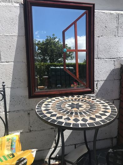 Beautiful garden mirror