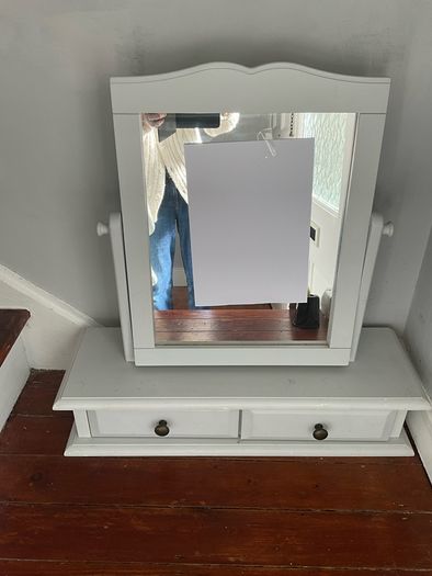 Swing Dressing Table Mirror with Drawers