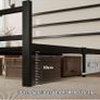 Metal Double Bed Frame With Stylish Headboard And Footboard,Bed Frame Double Bed,Easy Assembly, Ample Under-bed Storage Space, Black Image 5