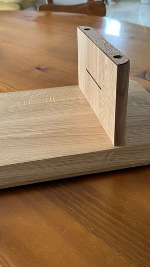 Solid advice advice Oak Homemade Desk Shelf / Monitor Stand
