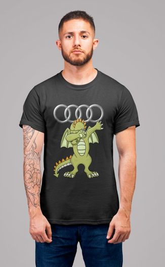 Audi Dabbing cool characters t-shirt Audi shirt funny dab logo Audi t-shirt
