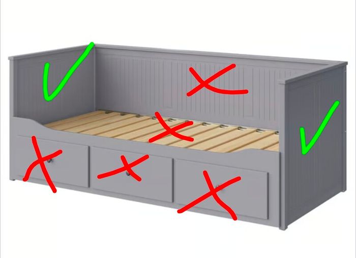 Ikea Hemnes daybed: free spare parts