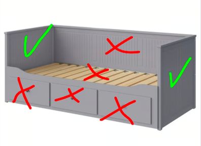 Ikea Hemnes daybed: free spare parts