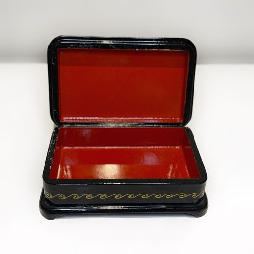 Fedoskino Russia Hand Painted Lacquer Box - Troika