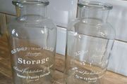 2 Old Sheffield Vintage Storage Jars