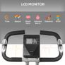Folding and Quiet Exercise Bike with 8-Level Magnetic Resistance and Heart Rate Sensor, for Home Gym, Black and Grey Image 4