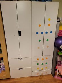 2 kids ikea wardrobes