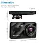 4-inch 1080P Dash Cam for Cars Touch Screen Car DVR Video Recorder Rear View Camera for Vehicle 24H Parking Monitor Black Box Image 5