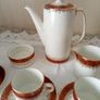 Arklow Pottery coffee set Gold Maroon pattern 2384 Image 4