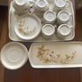 Harvest Vintage Teaset with  Large & Small Matching Trays Image 3