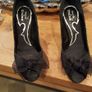 Black dune peep toe shoes Image 2