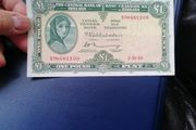 1969 Ireland One Pound Banknote