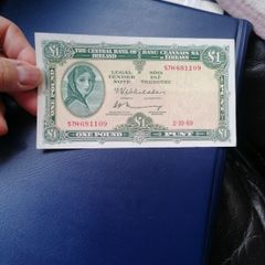 1969 Ireland One Pound Banknote
