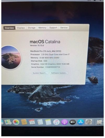 MacBook Pro 13" plus 750 GB HDD