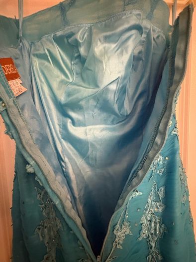 Blue evening dress