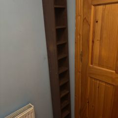 shelf wooden, brown