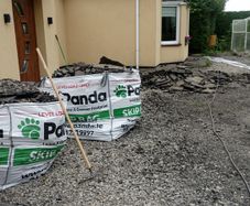 Four bags of broken tarmac/asphalt