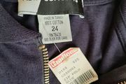 New tee shirt size 24 zip polo100% cotton