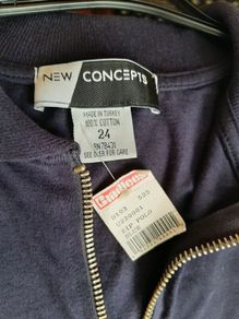 New tee shirt size 24 zip polo100% cotton
