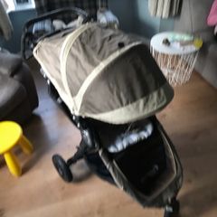 city mini baby jogger, good condition includes rain cover and foot muff