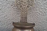 Solid brass Holy Water Font
