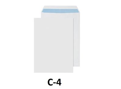 Envelopes C4 white (20pcs) self-adhesive