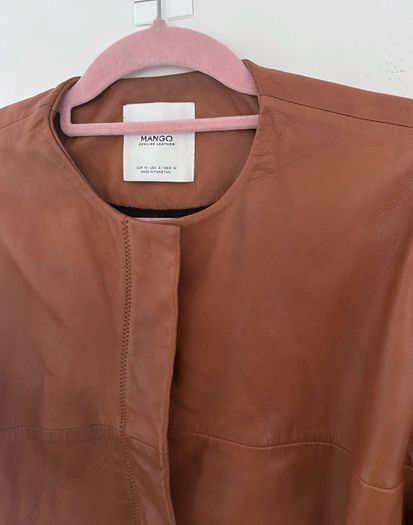 Mango leather jacket