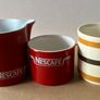 Vintage Kilncraft Nescafe Jug and Sugar Bowl Red Ceramic Image 5