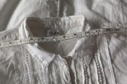 soft white cotton blouse S