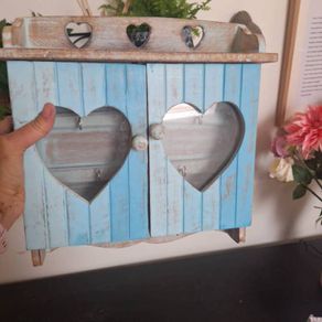 Key Cabinet and Shelf Coastal Blue