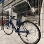 Navy blue hybrid road bike Image 4