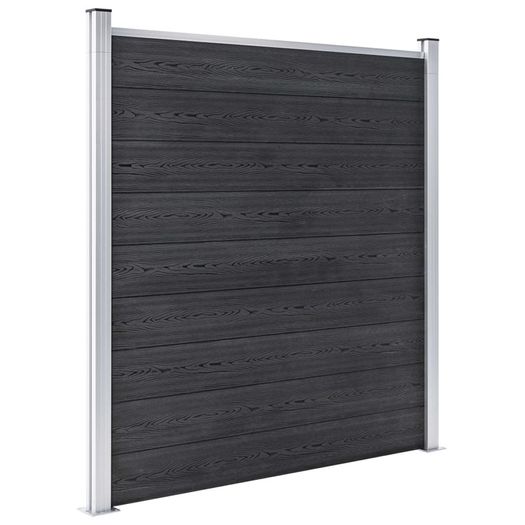 Garden Fence WPC 1737x186 cm Grey