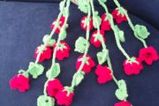 Handmade Crochet Hanging Flower Pot