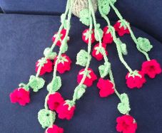 Handmade Crochet Hanging Flower Pot