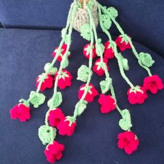 Handmade Crochet Hanging Flower Pot