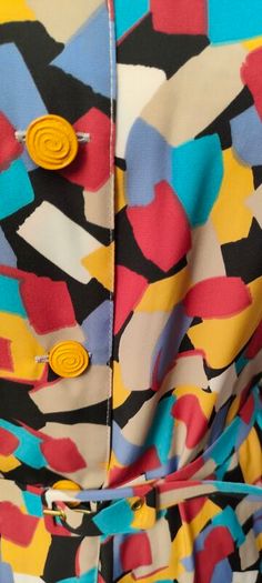 Vintage 80s 90s Guy Dubois Paris pleated shirt dress Uk 14