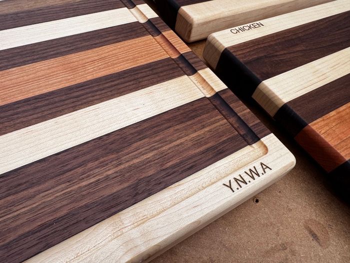 Handmade Solid Wood Chopping Boards - Walnut, Maple & Cherry