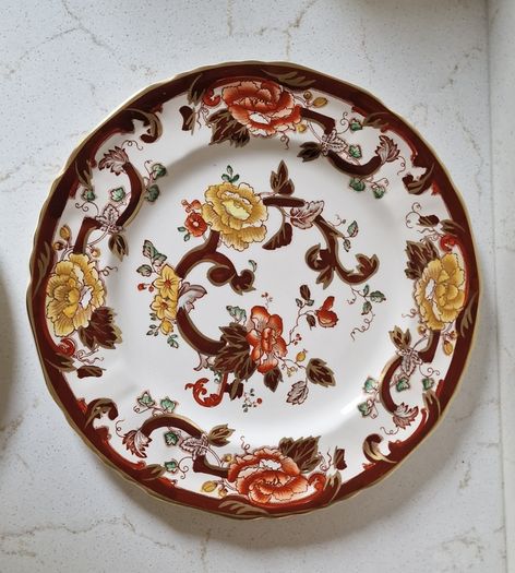 Vintage Masons Brown Velvet Plate