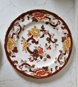 Vintage Masons Brown Velvet Plate